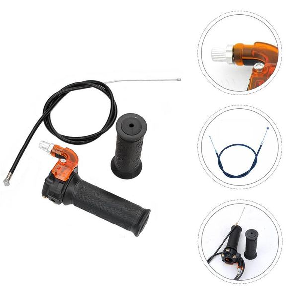 

handlebars 1 set universal throttle twist grip with cable for 49cc