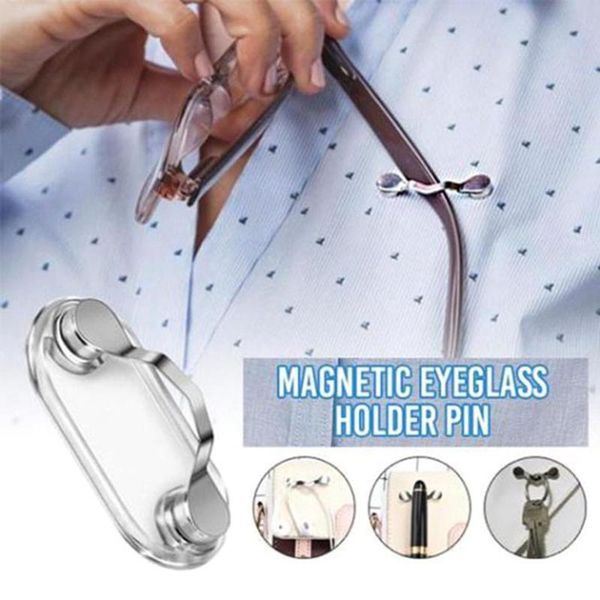 

hooks & rails portable multi-function clothes buckle magnetic eyeglass holder hang brooches pin magnet glasses headset line clips