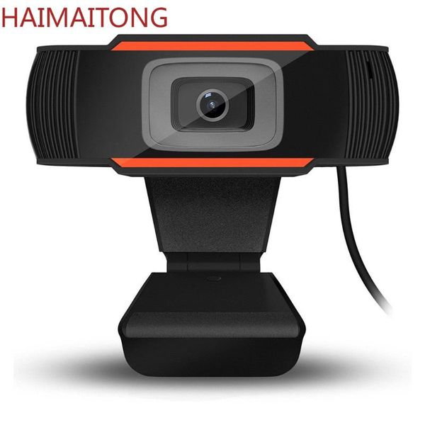

webcams 720p hd webcam with mic rotatable pc deskweb camera cam mini computer webcamera video recording work in stock