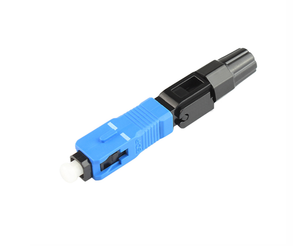 

fiber optic equipment 200pcs 0.3db sc upc fast connector 100 blue fibra ftth single mode quick adapter