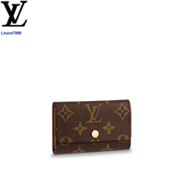 

real card tclk m62630 key holder women brand leather long wallets chain wallet pouches key designer holders phone cases luxury purse clutche, Red;black