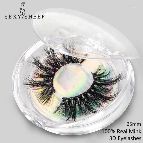 

25mm long mink lashes100% cruelty lashes handmade reusable natural eyelash false makeup1