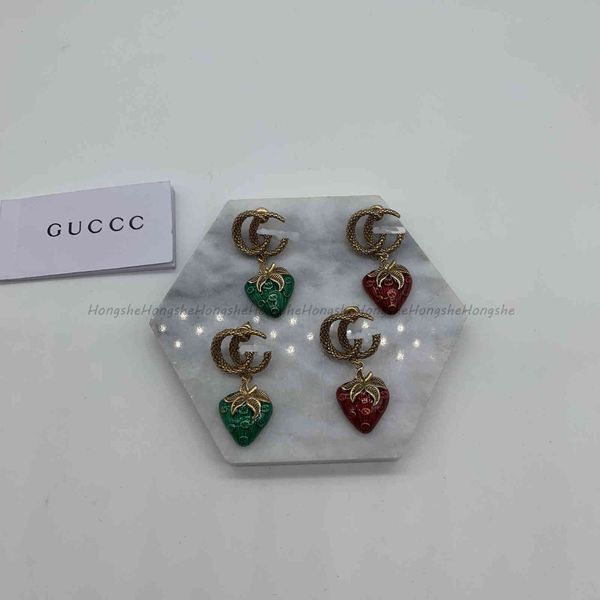 

fine jewelry online dijiagujia fruit strawberry earring red double letter year old new earrings and earrings 65% off store online sale, Golden;silver
