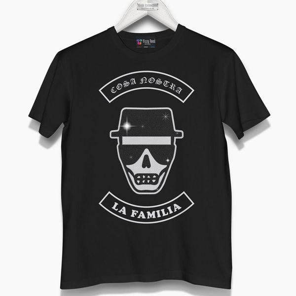 

Men's Cosa Nostra Crystallized T-Shirt (Brand New) was Â£49.99, White;black