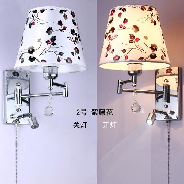 

wall lamp fabric ofhead lighting led with switch 5008