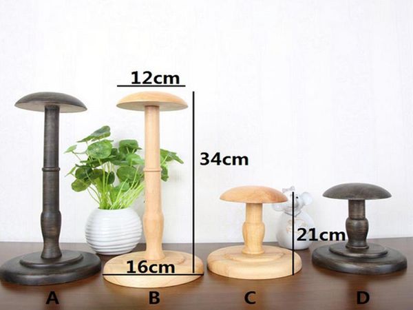 

hangers & racks 5 pcs/lot real wood table hat rack clothing store display ironed holder window props