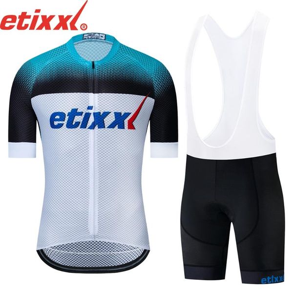 

racing sets pro team etixxl cycling set bike jersey suit bicycle clothing maillot ropa ciclismo mtb kit sportswear, Black;blue