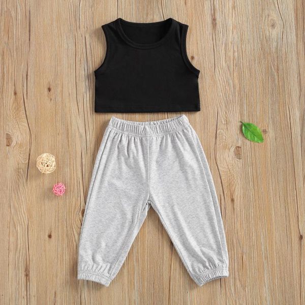 

clothing sets child kid girls clothes set casual vest pants outfits children costumes tracksuit, White