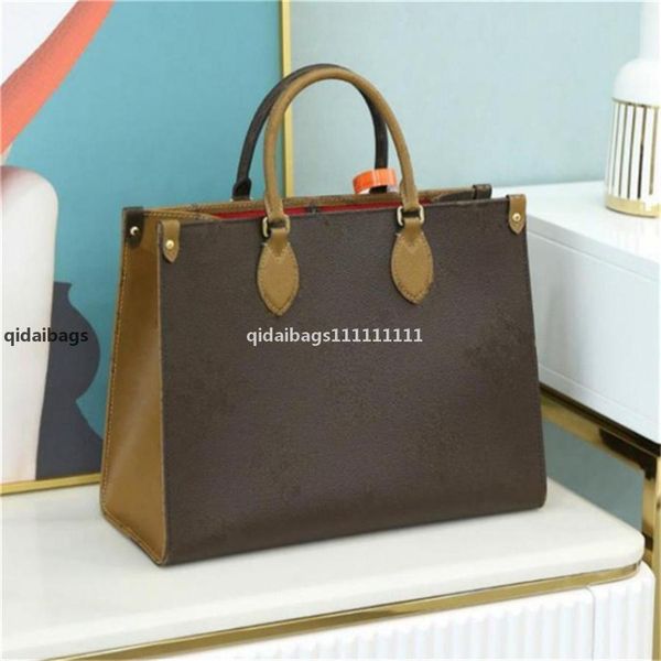 

518 gglvlouisvittonyslvutton men shopping bag lady tote women large capacity duplex print lady crossbody shoul, Red;black