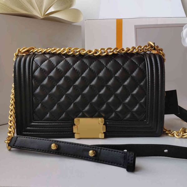 

classic fashion brand designers luxurys women crossbody bags come with box real sheepskin leather handbags gold chain flap