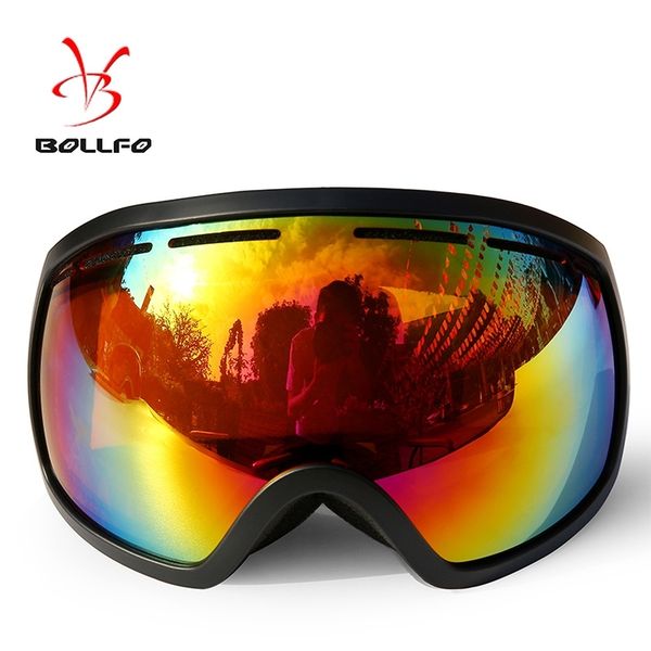 

bollfo outdoor spherical double layer anti fog windproof mountaineering ski goggles