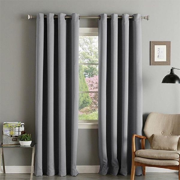 

inya thermal insulated 100% blackout curtains for bedroom with black full room darkening noise reducing grommet curtain & drapes
