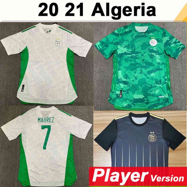 

21 20 algeria national team mahrez feghouli player version mens soccer jerseys slimani bennacer atal home away football shirt short sleeve, Black