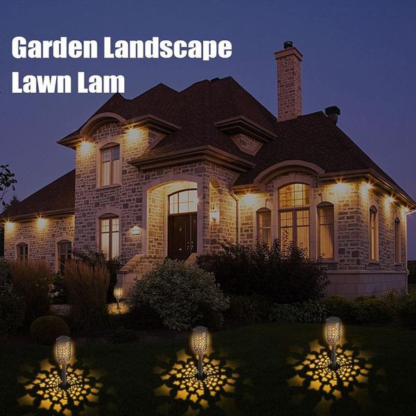 

lawn lamps garden lights outdoor solar light star pattern lamp waterproof landscape decorative