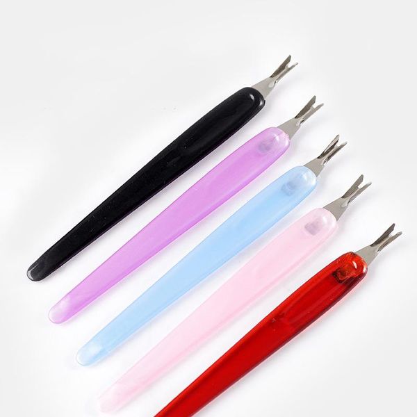 

5pcs cuticle pusher stainless nail art fork manicure tool for trim dead skin nipper trimmer remover pushers