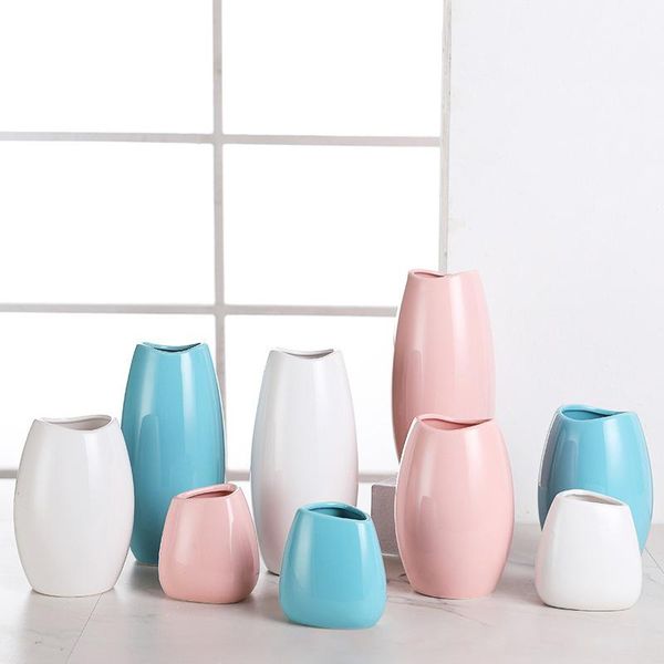 

vases ceramic flower home modern elegant decor unique design for office ornament do