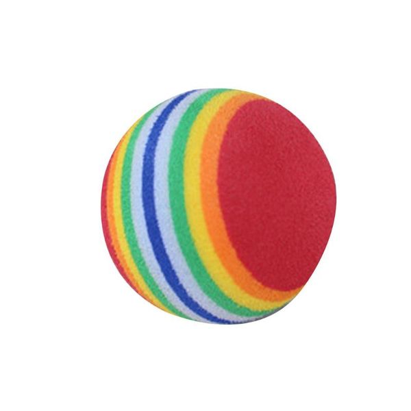 

cat toys 10pcs/1pcs super q rainbow ball toy eva foam colorful pet