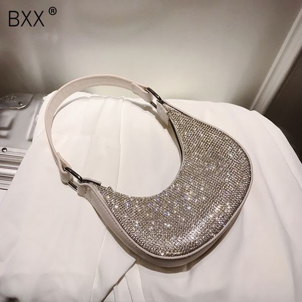 

[bxx] chain diamonds pu leather crossbody bags for women 2021 summer shoulder handbags female solid color cross body bag hm593