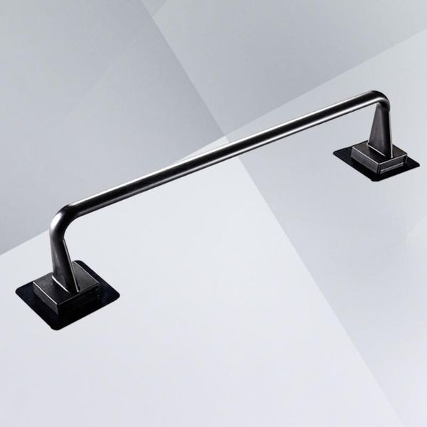

towel racks 34cm bar modern single rack drill bath holder for bathroom(black)