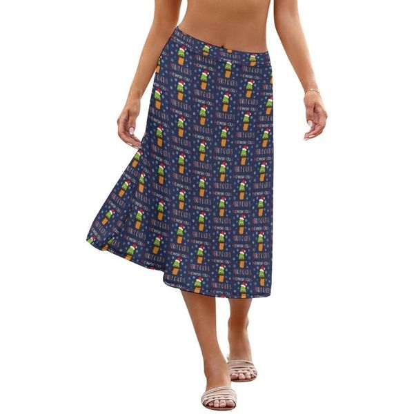 

skirts cactus skirt printed going out ladies spandex style midi, Black