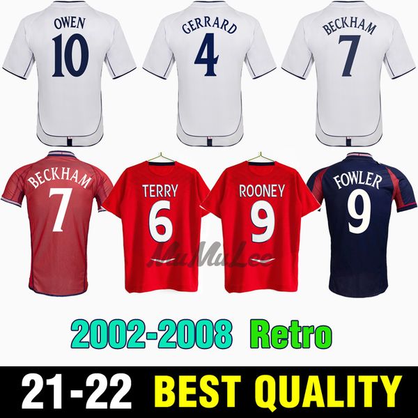 

britains retro soccer jerseys 2002 2003 2004 shearer beckham jersey 2008 2009 football shirt gerrard scholes owen 10 heskey, Black;yellow
