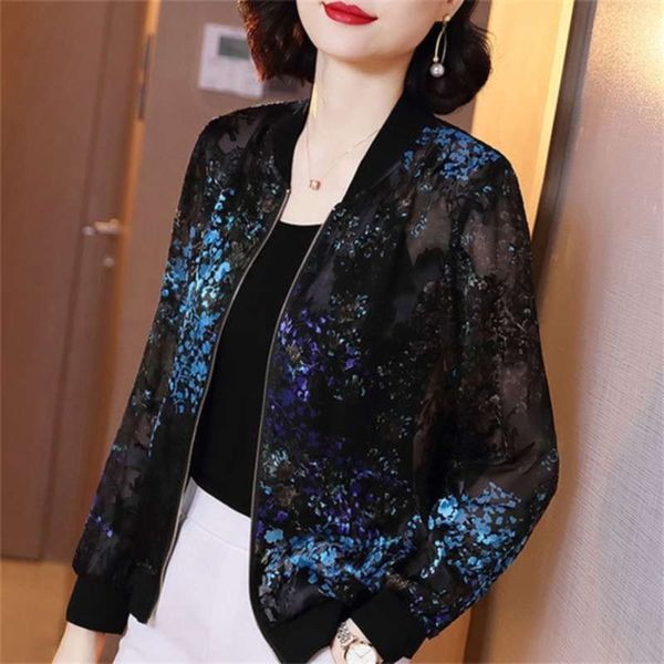 

fashion jacket women long sleeve zipper coat elegant female clothes coats and s c989 210928, Black;brown