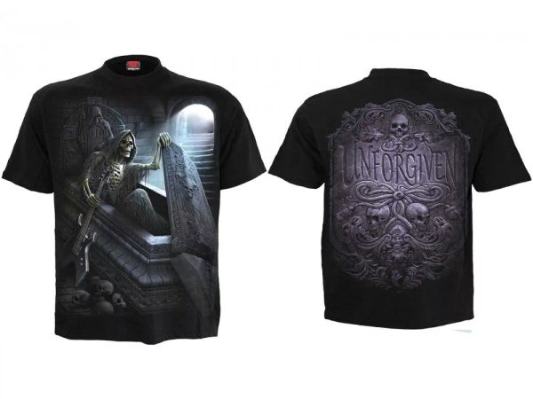 

t shirt skulls spiral double print short sleeve mens 18, White;black