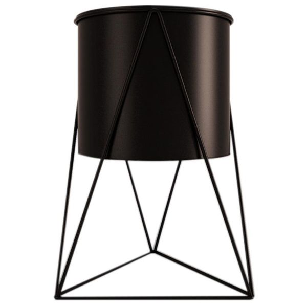 

geometric metal flower pot stand durable indoor garden plant holder display planter iron gardening supplies planters & pots