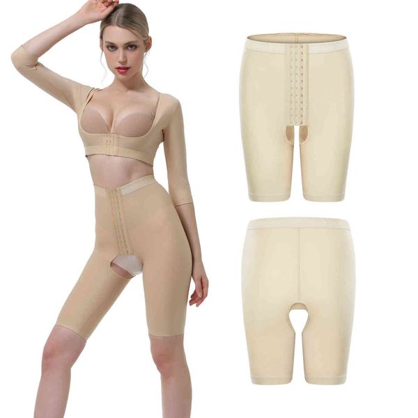 

luxury women's shapers after thigh liposuction, shaping underwear, leg binding ring suction, inner shaping, beautiful legs, female pant, Black;white