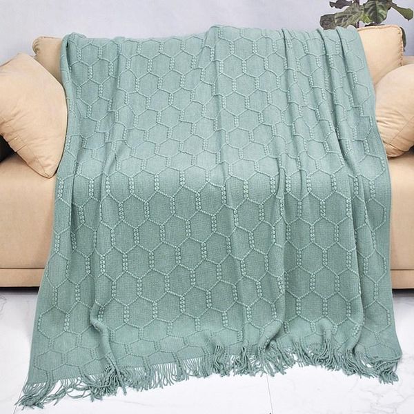 

blankets nordic knitted thread toddler child student dormitory blanket plaid born swaddler beach sunscreen cape