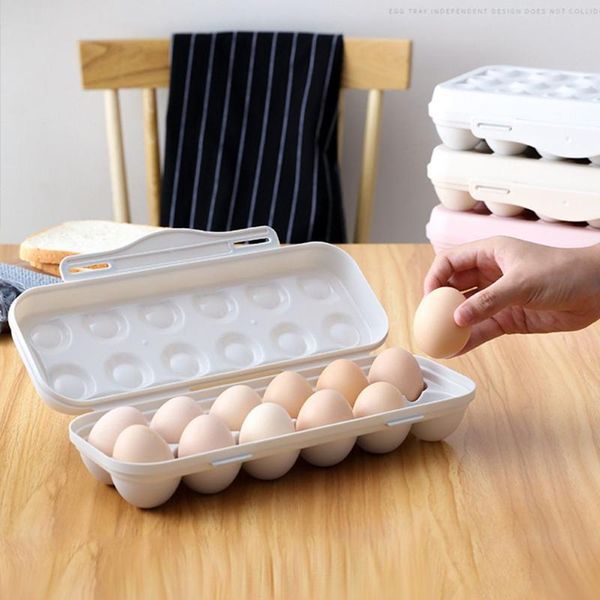 

storage bottles & jars 12 grid egg box plastic confined food container crispy family tool organization kitchen accessories