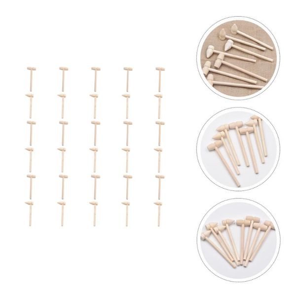 

30pcs creative mini mallets small hammers funny wood hammer children hand tools