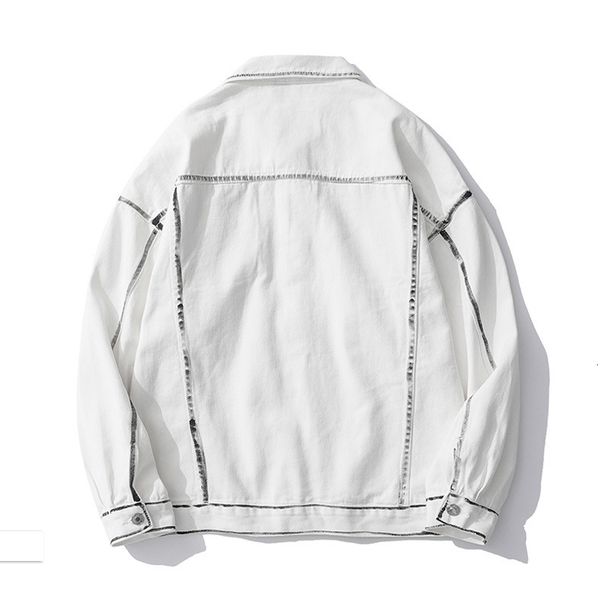 

men's hoodies & sweatshirts 90s men's white jacket, vintage cotton college style, long sleeve, casual lapel single-breasted, and w, Black