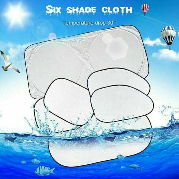 

sun block car visor sunshade waterproof 6pcs/set accessories anti-uv parts