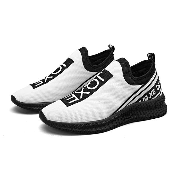 Ucuz Erkekler Koşu Ayakkabıları Siyah Beyaz Pembe Sarı Moda Erkek Eğitmenler Açık Spor Sneakers Yürüyüş Runner Ayakkabı Boyutu 39-44