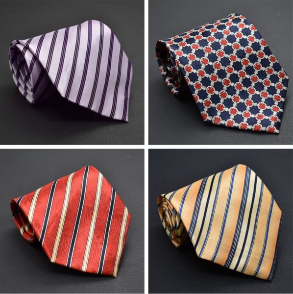 

striped tie men's work professional business wide ties, Blue;purple