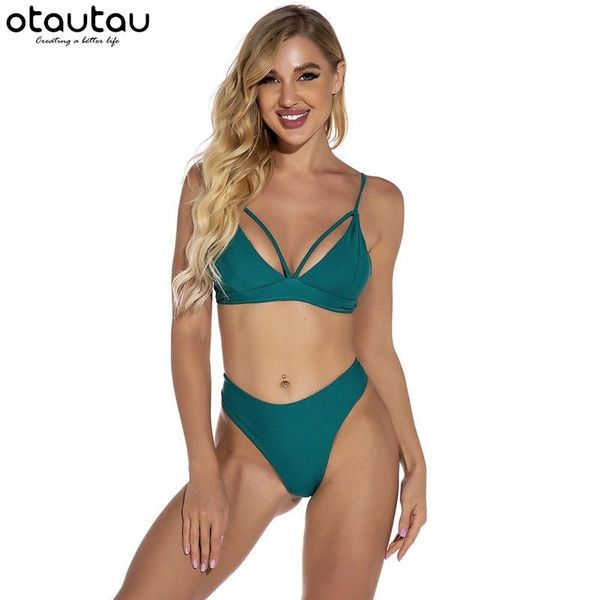 

women's swimwear 2021 swimming suit bikini swimsuit woman cloth pure color with straps two-piece split bikinis, White;black