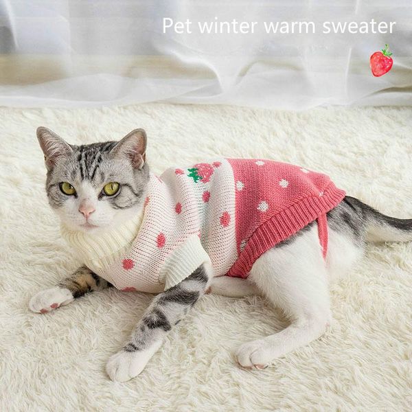 

cat costumes pet clothes autumn and winter cats sweater clothing small dog coats jackets warm pets accessories