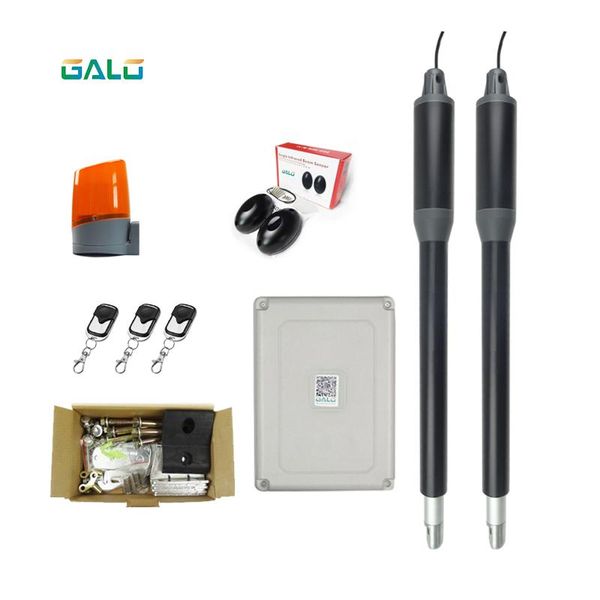 

fingerprint access control est aluminum design automatic swing gate opener with mini flash lamp for home duty gates