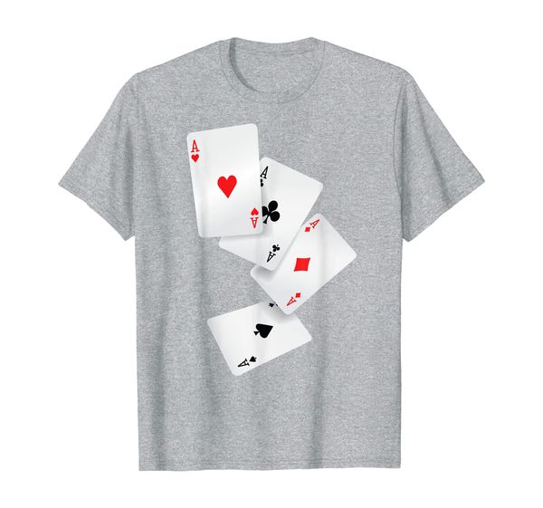 

Four Aces Poker Pro Lucky Player Winner Costume Hand Gifts T-Shirt, Mainly pictures