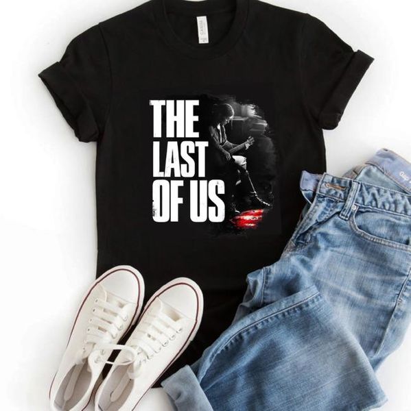 

the last of us guitar classic t-shirt, White;black