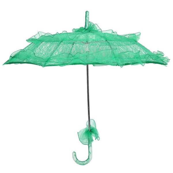 

umbrellas lace parasol wedding flower bride umbrella green