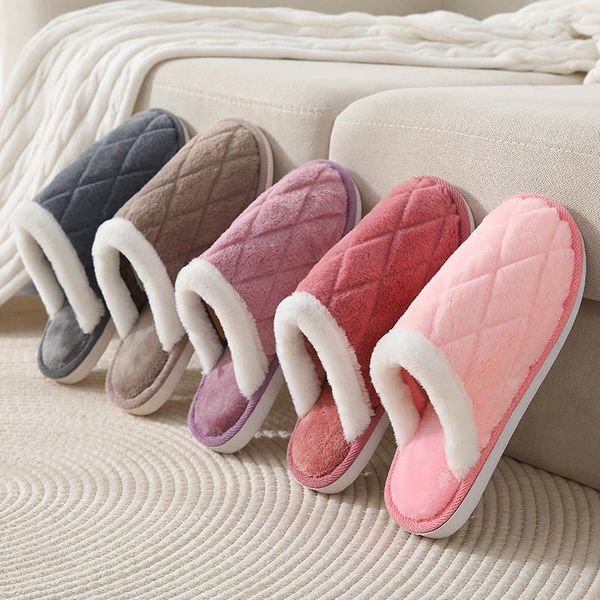 

style cotton slippers for fall/winter non-slip women warm home cute cartoon casual madam shoes zapatos mujer 2021, Black