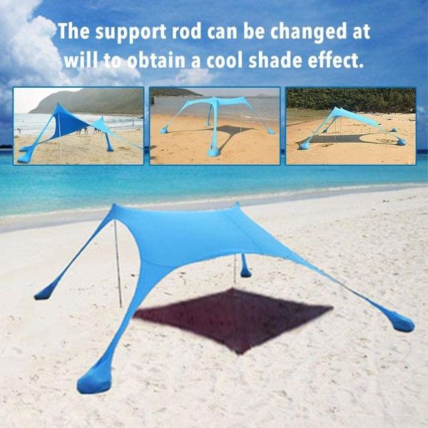 

tents and shelters up beach tent anti-uv support rod stability outdoor sun shelter camping trips fishing backyard fun picnics waterproof