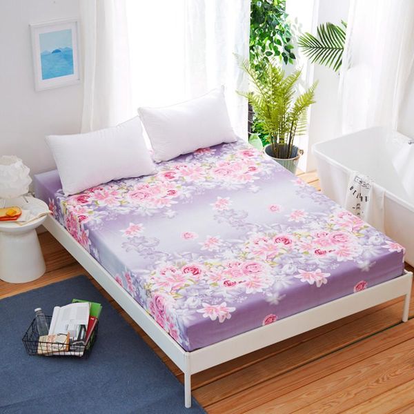 

sheets & sets little flower fitted sheet case set bedding protector dust proof functional bed linen 25cm deep