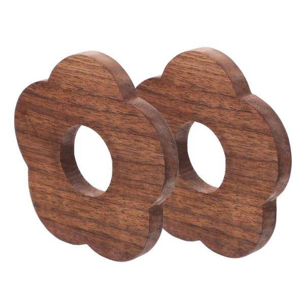 

mats & pads 2pcs household wooden place anti-scalding cup (assorted color)