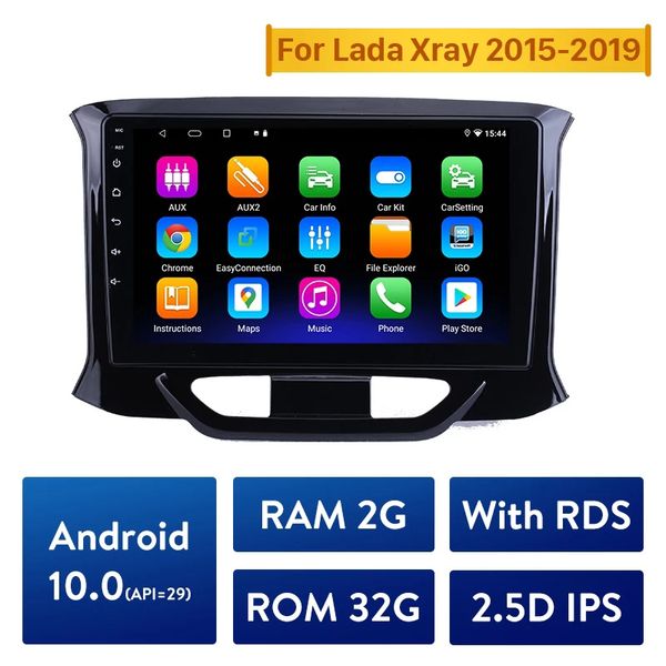 Auto dvd Video di Navigazione GPS Radio Lettore Multimediale Per LADA Xray X ray 2015-2019 Android 10.0 2 GB di RAM 32 GB di ROM IPS