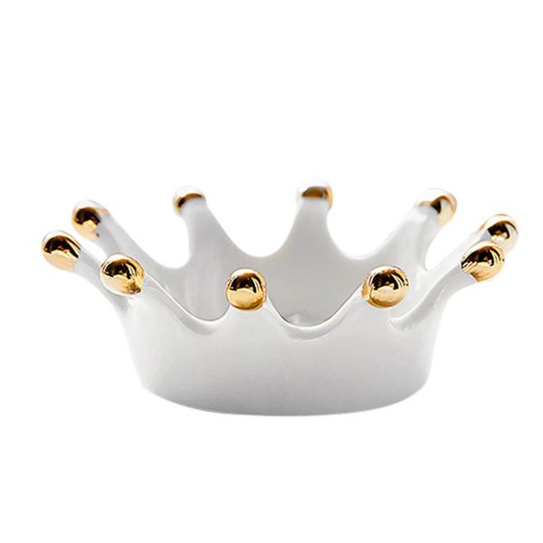 

candle holders 1pc ceramic crown adornment stand chic ornament for home