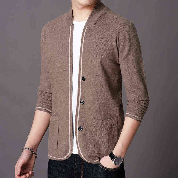 

men's jackets tiktok style knitted cardigan fashion et, Black;brown