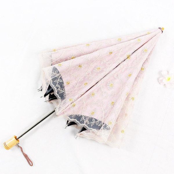

umbrellas princess lace two folding umbrella embroidered sun-protection college style rain or shine dual use embroidere